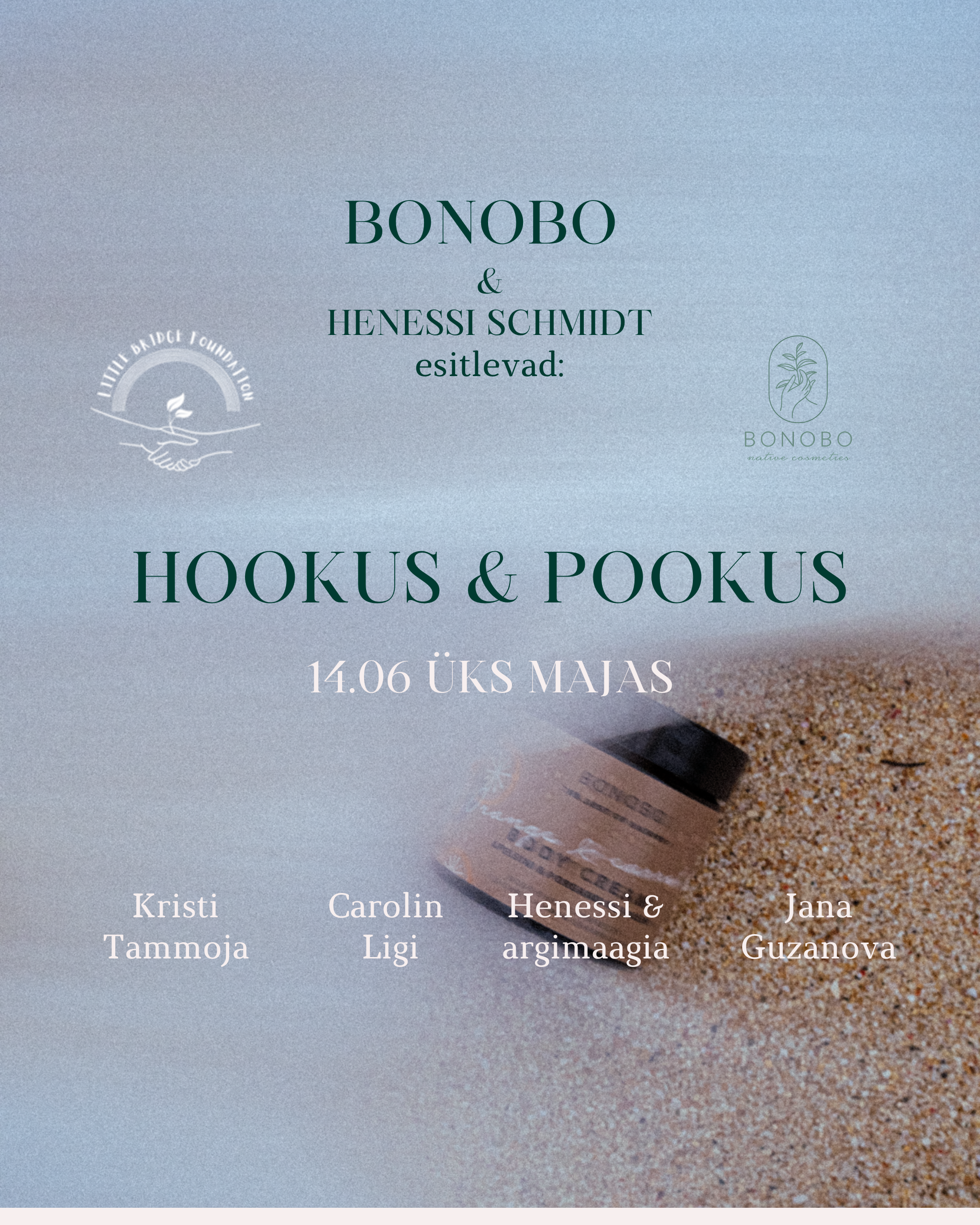 🪄 Bonobo "Hookus Pookus": 14.06, kell 12-17, Üks Majas